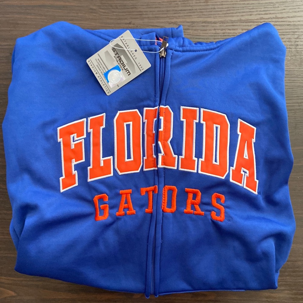 FL Gators Full Zip Hoodie Men’s XXL 2xl